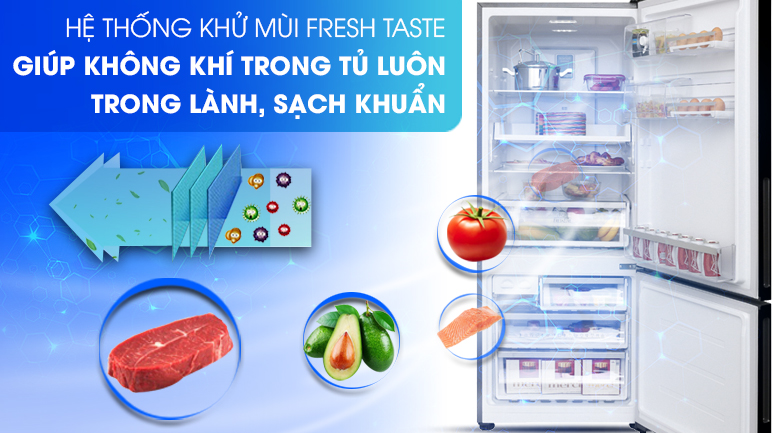 Công nghệ Deo Fresh khử sạch vi khuẩn và mùi hôi thực phẩm - Tủ lạnh Electrolux Inverter 418 lít EBE4502BA Công nghệ Deo Fresh khử sạch vi khuẩn và mùi hôi thực phẩm - Tủ lạnh Electrolux Inverter 418 lít EBE4502BA