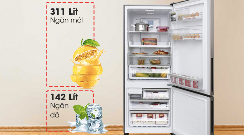 Dung tích 450 lít - Tủ lạnh Electrolux Inverter 418 lít EBE4502GA
