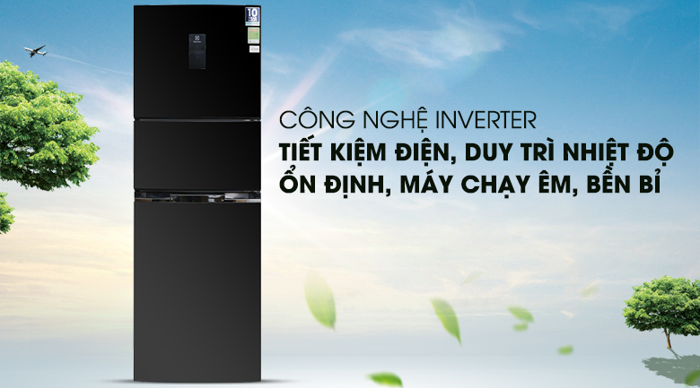 Tủ lạnh Inverter - Tủ lạnh Electrolux Inverter 334 lít EME3500BG