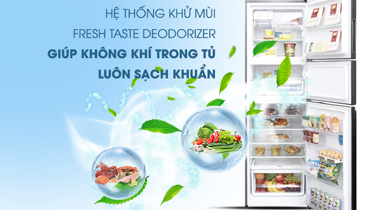Hệ thống khử mùi Fresh Taste Deodorizer - Tủ lạnh Electrolux Inverter 334 lít EME3500BG