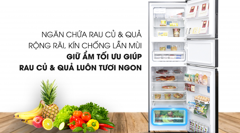 Ngăn rau củ Market Fresh - Tủ lạnh Electrolux Inverter 334 lít EME3500BG