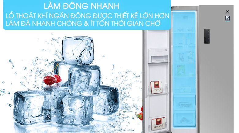 Chức năng làm đá nhanh - Tủ lạnh Electrolux Inverter 541 lít ESE5301AG-VN