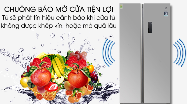 Chuông báo cửa mở - Tủ lạnh Electrolux Inverter 541 lít ESE5301AG-VN