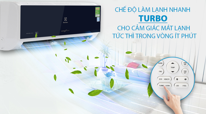 Chế độ Turbo - Máy lạnh Electrolux Inverter 1 HP ESV09CRO-D1