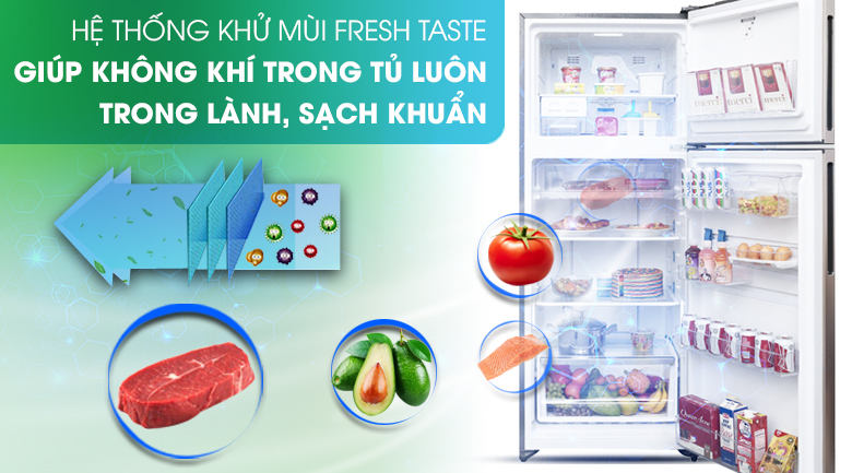 Bộ lọc khử mùi, kháng khuẩn Fresh Taste - Tủ lạnh Electrolux Inverter 426 lít ETB4602GA