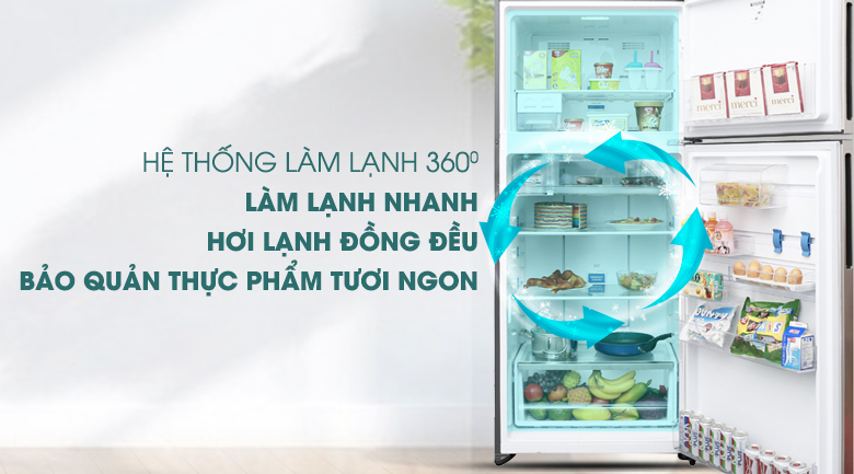 Làm lạnh đa chiều 360 độ - Tủ lạnh Electrolux Inverter 531 lít ETB5702GA