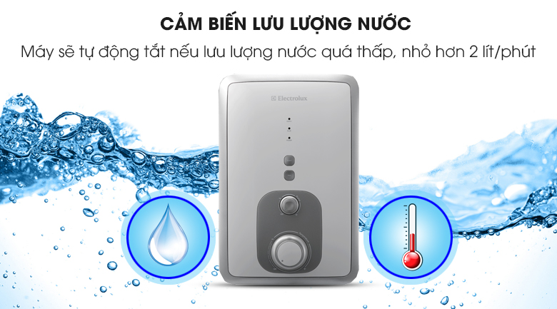 Bộ cảm biến lưu lượng nước - Máy nước nóng Electrolux EWE451BA-DW 4.5 kW