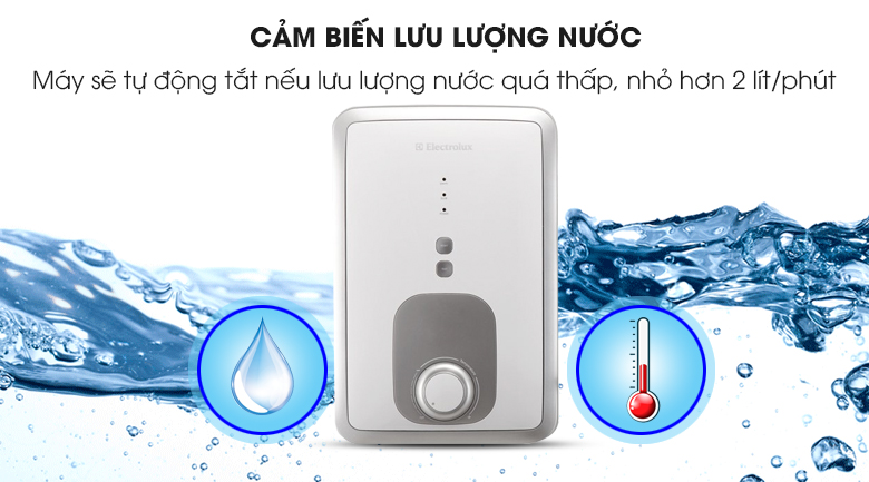 Cảm biến lưu lượng nước - Máy nước nóng Electrolux EWE451BX-DW 4.5 kW
