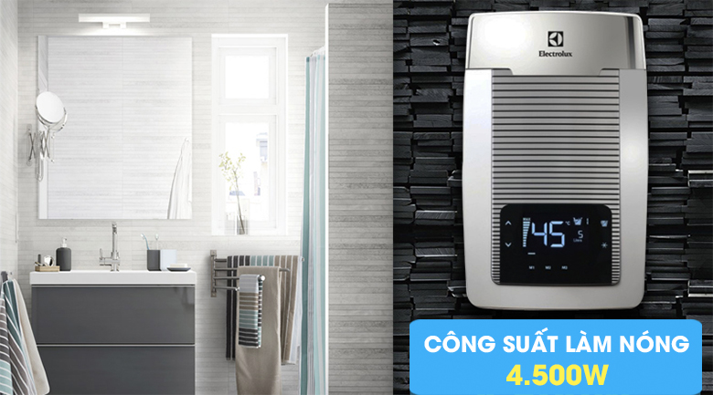 Công suất - Máy nước nóng Electrolux EWE451TX-DCT2 4.5 kW Công suất - Máy nước nóng Electrolux EWE451TX-DCT2 4.5 kW
