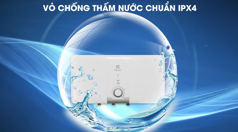 IPX4 - Bình nước nóng Electrolux EWS15DDX-DW 15 lít IPX4 - Bình nước nóng Electrolux EWS15DDX-DW 15 lít