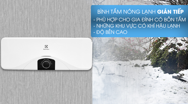 Làm nóng gián tiếp - Bình nóng lạnh Electrolux EWS202DX-DWM 20 lít