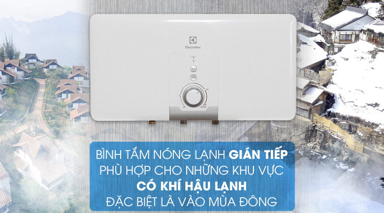 Bình tắm nóng lạnh gián tiếp - Bình nóng lạnh Electrolux EWS30DDX-DW 30 lít Bình tắm nóng lạnh gián tiếp - Bình nóng lạnh Electrolux EWS30DDX-DW 30 lít