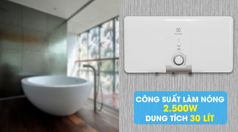 Bình nước nóng Electrolux EWS30DDX-DW 30 lít Bình nước nóng Electrolux EWS30DDX-DW 30 lít