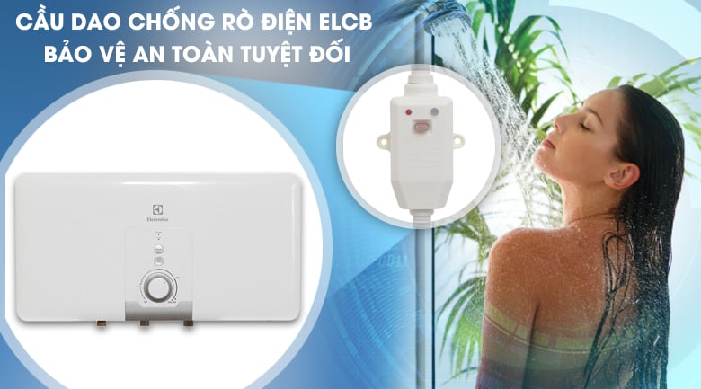 ELCB - Máy nước nóng Electrolux EWS30DDX-DW 30 lít ELCB - Máy nước nóng Electrolux EWS30DDX-DW 30 lít
