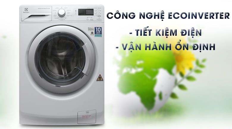 Công nghệ Eco Inverter - Máy giặt sấy Electrolux Inverter 8 kg EWW12853