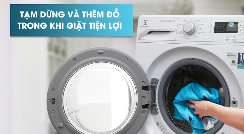 Chức năng Add Clothes - Máy giặt sấy Electrolux Inverter 8 kg EWW12853