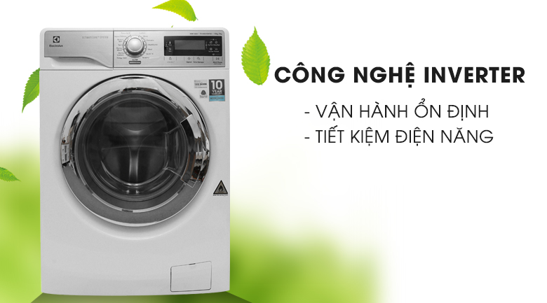 Công nghệ Inverter - Máy giặt sấy Electrolux inverter 10 kg EWW14023