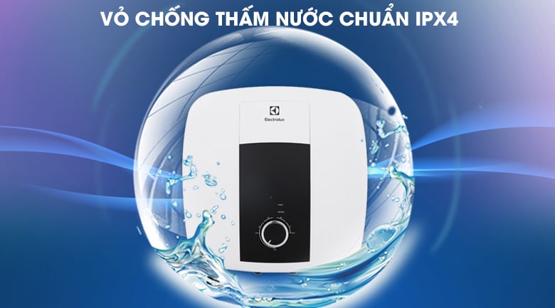 IPX4 - Bình nước nóng Electrolux 15 lít EWS152DX-DWM IPX4 - Bình nước nóng Electrolux 15 lít EWS152DX-DWM