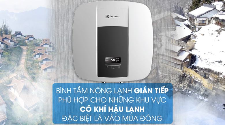 Làm nóng gián tiếp - Bình nước nóng Electrolux EWS302DX-DWE 30 lít