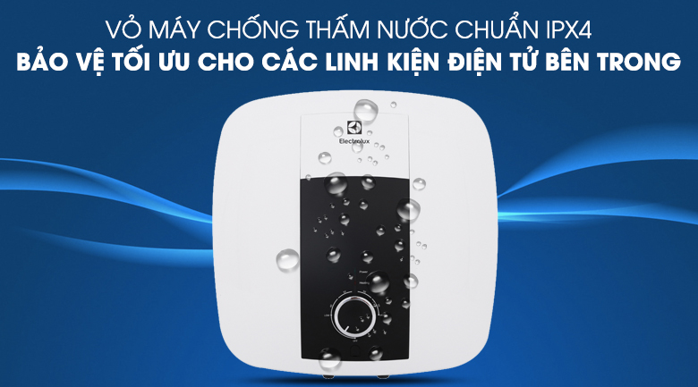 Chống nước chuẩn IPX4 - Bình nước nóng Electrolux 30 lít EWS302DX-DWM