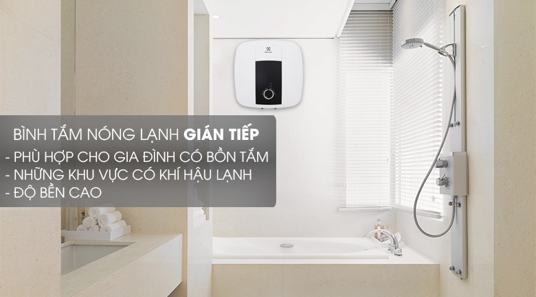Cơ chế làm nóng gián - Bình nước nóng Electrolux 30 lít EWS302DX-DWM