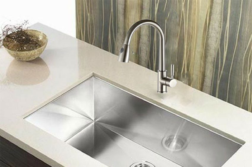 Thiết kế hiện đại, bắt mắt của vòi rửa bát Canzy CZ-906
