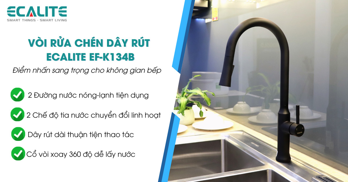 vòi rửa chén Ecalite EF-K134B