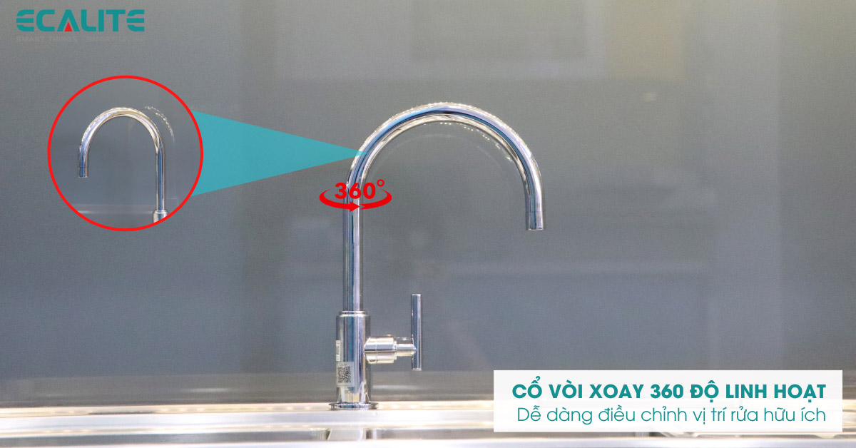 Cổ vòi xoay 360 độ linh hoạt Cổ vòi xoay 360 độ linh hoạt