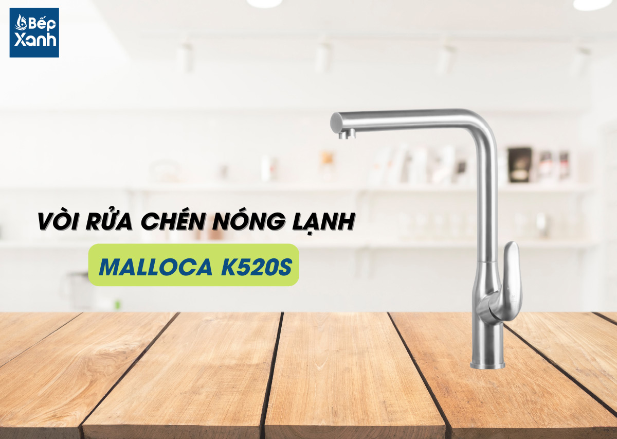 Vòi rửa chén nóng lạnh malloca k520s Vòi rửa chén nóng lạnh malloca k520s