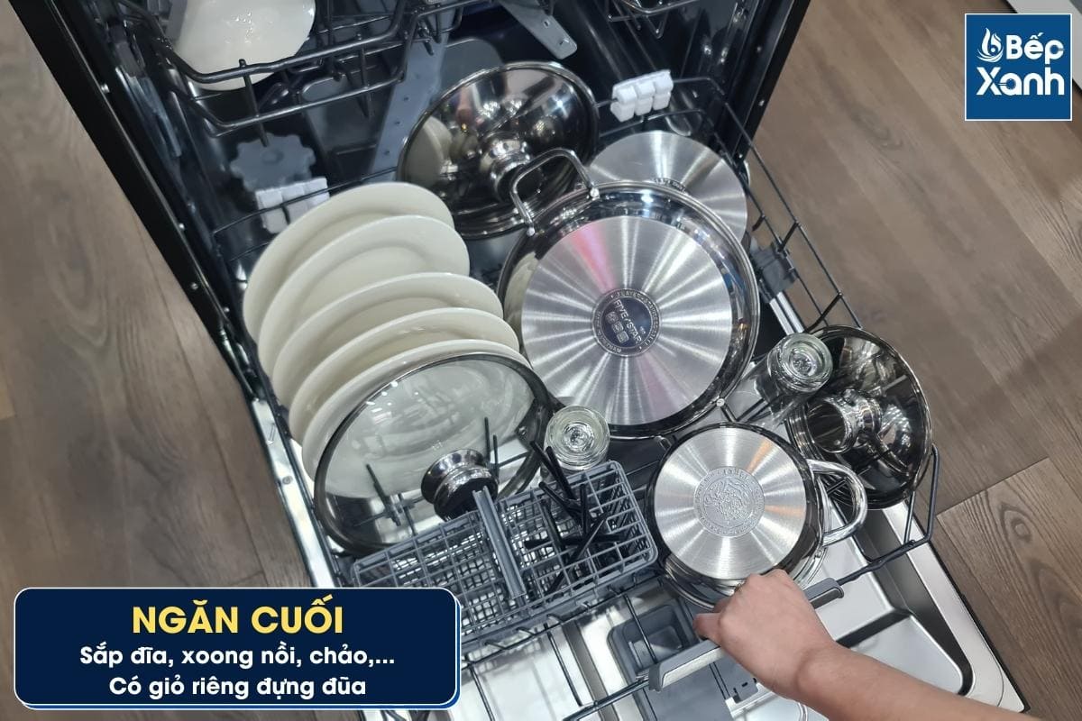 Ngăn cuối máy rửa chén