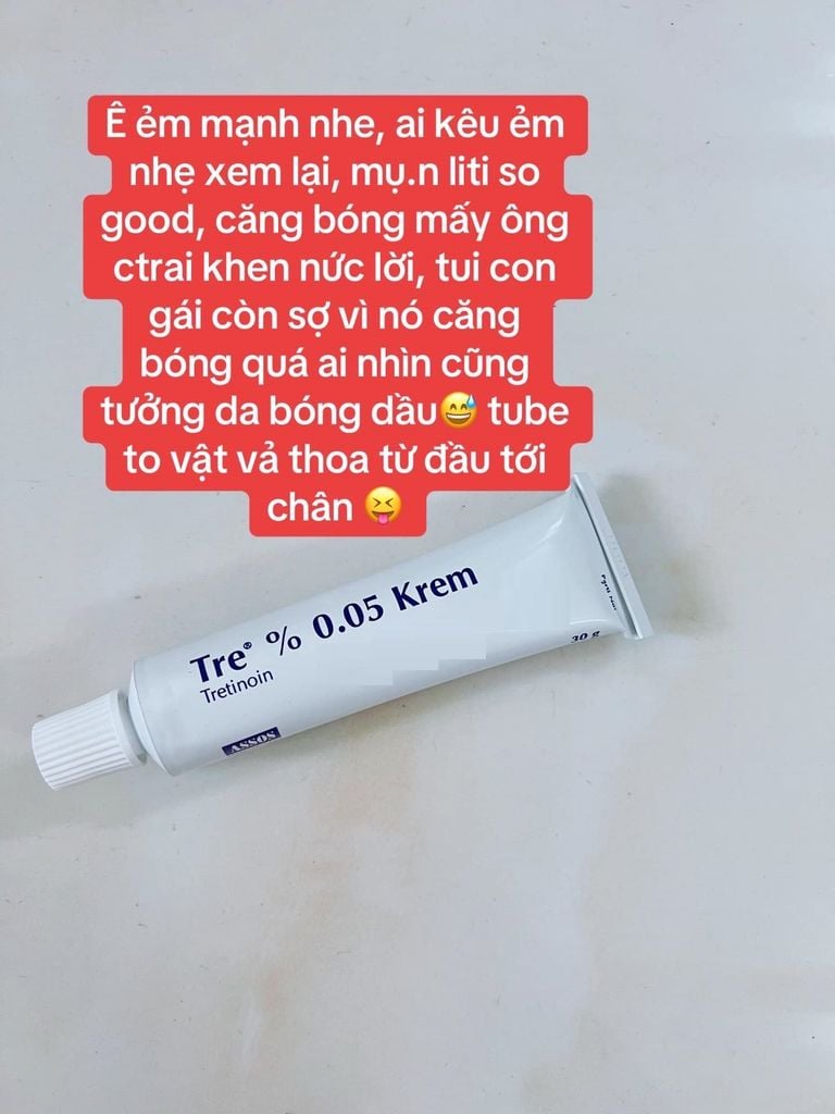 Review tretinoin Assos - Tretinoin điều trị mụn, sẹo, da lão hóa, sạm thâm nám