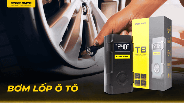 Bơm Lốp Xe Ô Tô STEELMATE An Toàn Tiện Lợi