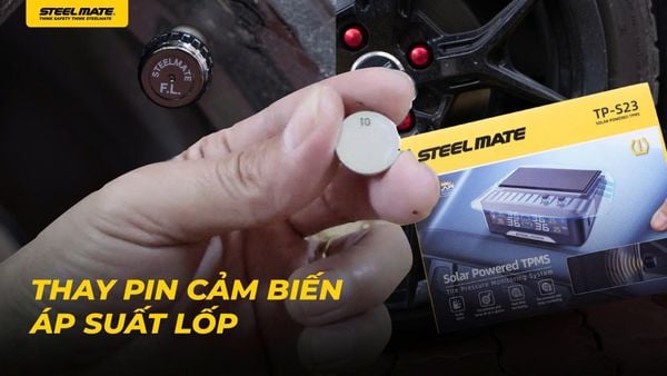 Hướng dẫn thay pin cảm biến áp suất lốp van ngoài tại nhà