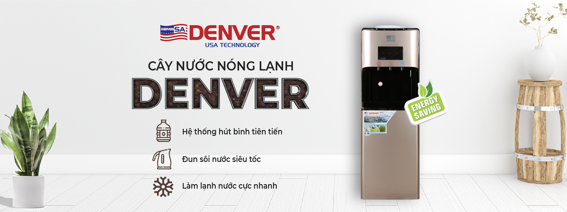 CÂY NƯỚC NÓNG LẠNH DENVER