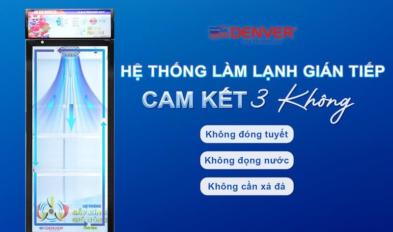 Hệ thống làm lạnh gián tiếp - Cam kết “3 không”