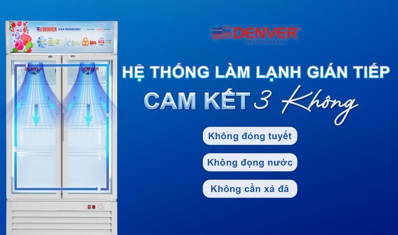 Hệ thống làm lạnh gián tiếp – Cam kết “3 không”