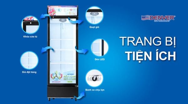 Tủ trang bị các tiện ích giúp thuận tiện trong quá trình bảo quản