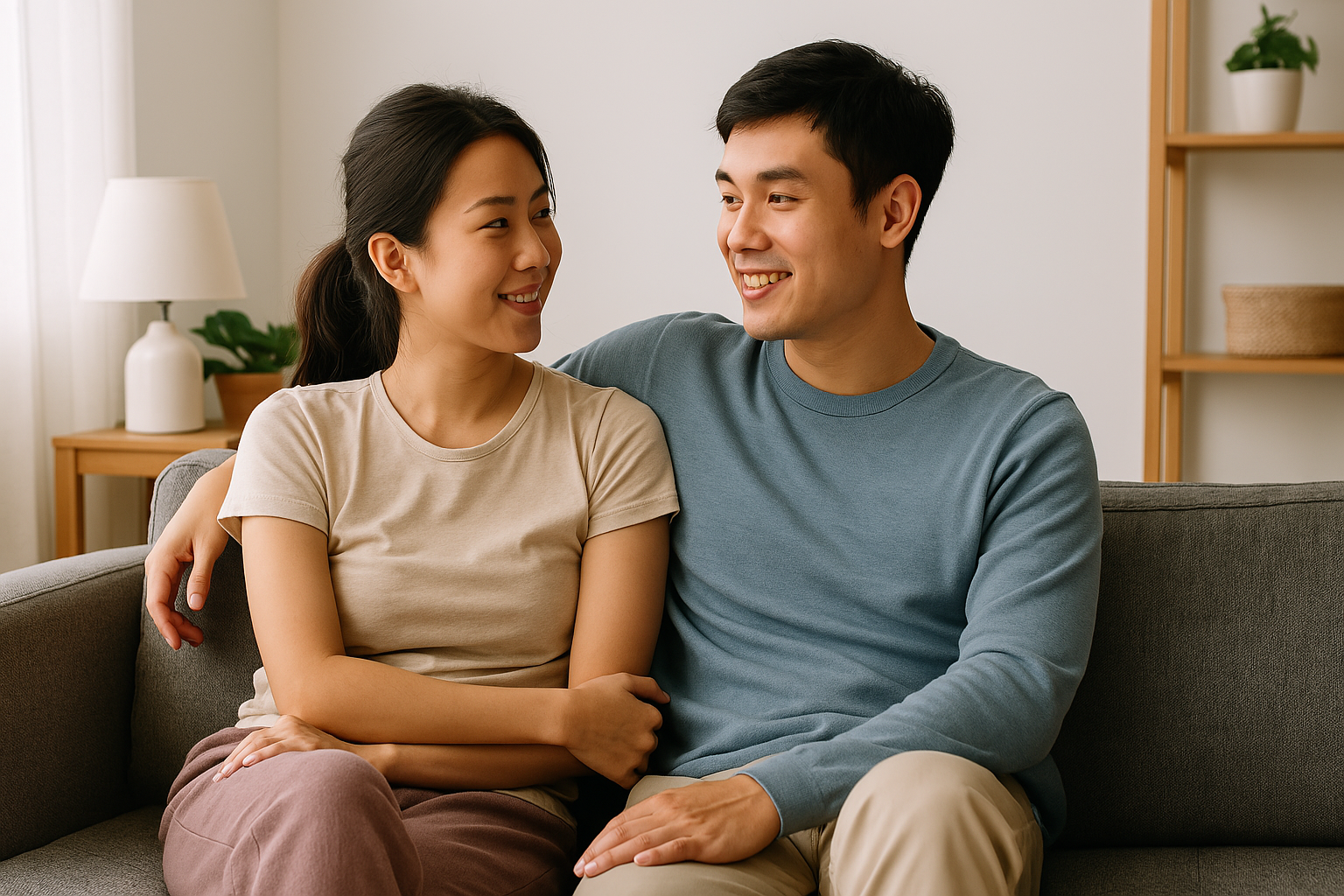 Giải pháp sắm nội thất cho vợ chồng trẻ mới ra ở riêng với Sofa giường SMF12
