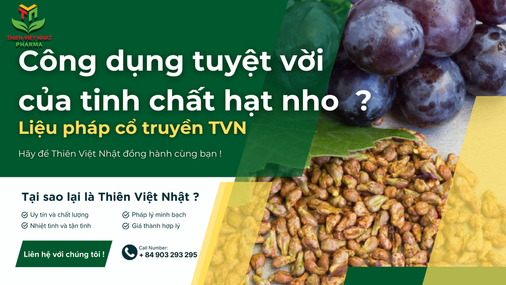 Chiết xuất hạt nho trong mỹ phẩm - Đem lại những công dụng bất ngờ
