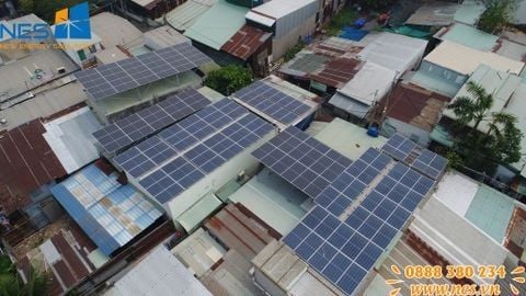 Hệ thống điện mặt trời hòa lưới - lưu trữ (HYBRID) 7,5kWp