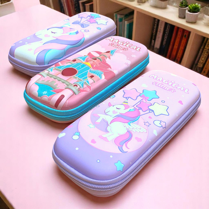 Hộp Bút Nhựa 3d Unicorn Dễ Thương Chống Nước Sức Chứa Lớn