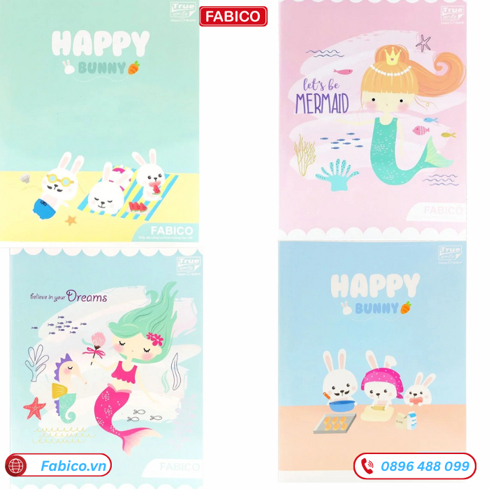 Vở học sinh 100 trang 5 ô ly, 100gsm, giấy Truewrite