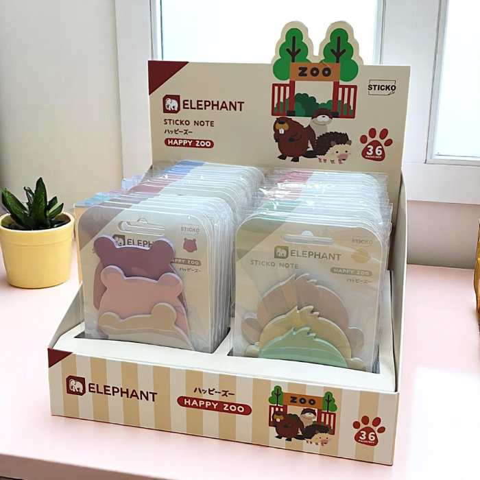 Ứng dụng của giấy note mini hình thú Elephant