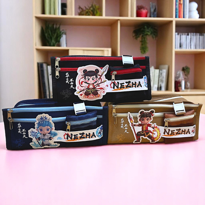 Hộp Bút Học Sinh Vải Canvas Họa Tiết Natra