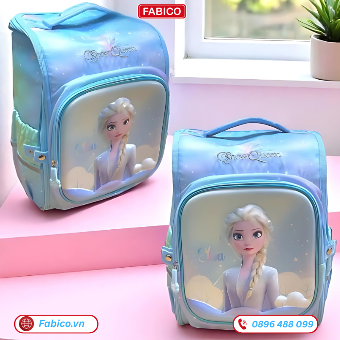 Balo chống gù tiểu học Elsa Disney cao cấp chống nước