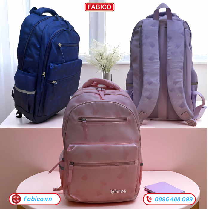 Balo đi học nữ Binbes chống gù, màu pastel