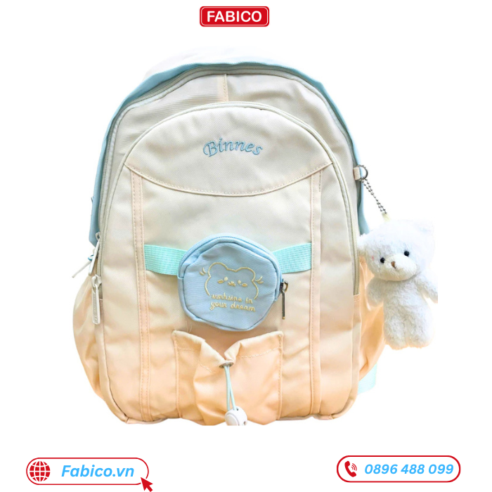 Balo học sinh pastel Hàn Quốc dáng mềm