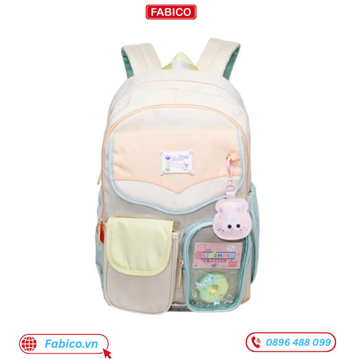 Balo học sinh caro vàng be