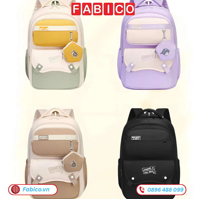 Balo học sinh nữ SunEight 8486