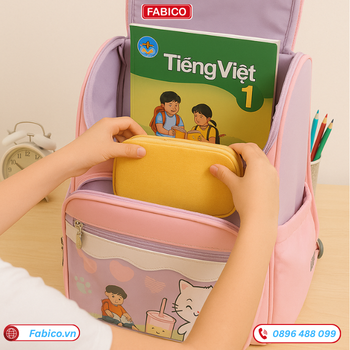 Cách sắp xếp balo học sinh khoa học theo từng bước